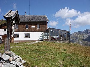 Das Tuxerjochhaus im September 2008