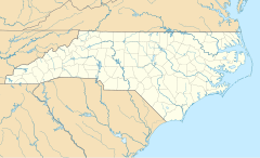 Роки Појнт на карти North Carolina