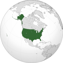 Location of the United States