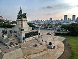 The Monument to the Independence of Brazil in São Paulo houses the sarcophagi of Emperor Pedro I of Brazil and his two wives