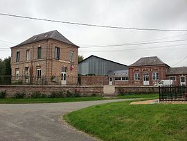 The town hall and school in Fourcigny
