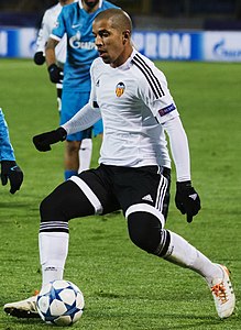 Sofiane Feghouli 243 Match play and scored 42 goals in six seasons with Valencia.