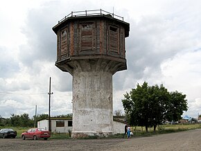 Водонапорная башня на станции Нура