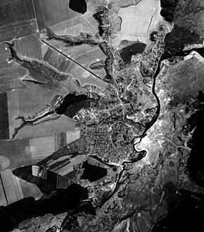 Спутниковая съёмка села Каменное. 1966 год