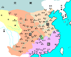 Південні та Північні династії: історичні кордони на карті