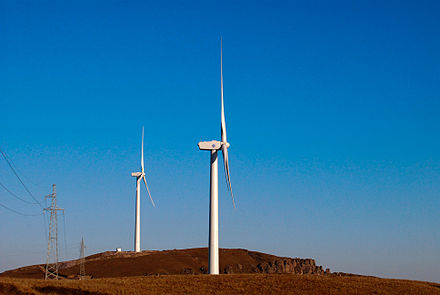  Horizontal Axis Wind Turbines in Zhangjiakou, China - Wind turbine