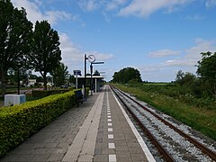 IJlst, Seitenbahnsteig am Bahnhof IJlst