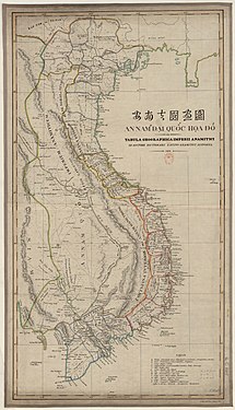 Map of Dai Nam until 1893.