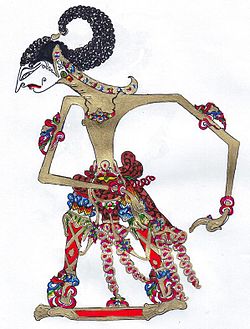 Irawan dalam bentuk wayang gaya Surakarta.