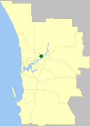 Città di Bassendean – Mappa