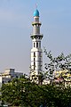 Blue minaret of the Binat Bibi Mosque (2020, Pratyay Hasan)