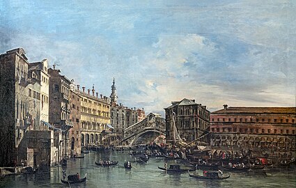 Le pont du Rialto, Francesco Guardi, XVIIIe siècle (Fondation Bemberg).