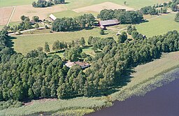 Flygfoto över Benestads herrgård från 1997.