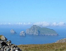 Boreray with Stac and Armin (left) and Stac Lee (right)