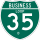 Business Interstate 35-D marker