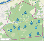 Carte de l'hydrographie du Domaine national de Chambord