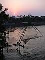 Chinesische Fischernetze in Kollam