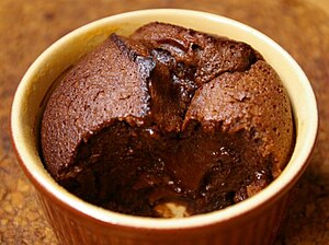Chocolate cake in ramekin - Yum :)