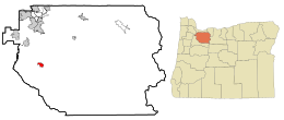 Molalla – Mappa