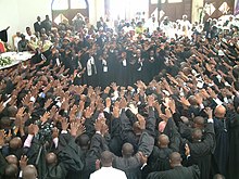 Ordination of new pastors in Cameroon, 2014 Consecration of new pastors.jpg
