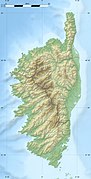 carte topographique de la Corse