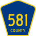 County Route 581  marker
