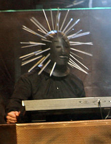 Craig Jones performing in Slipknot at 2008's Mayhem Festival.