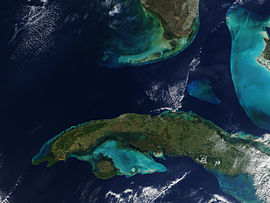 Юкатанська протока з космосу