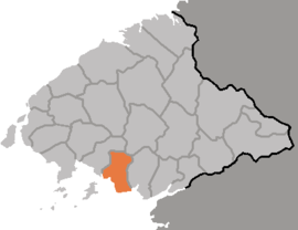 Location of Kwaksan County