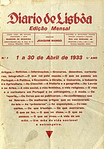 Miniatura para Diário de Lisboa: edição mensal