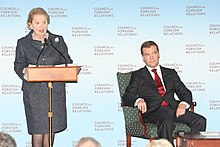 Madeleine Albright with Russian President Dmitry Medvedev Dmitry Medvedev with Madeleine Albright-1.jpg