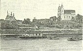 Widok Piedruji z Druji w 1893