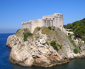 Fortikaĵo Lovrijenac, Dubrovnik, Croatia.jpg