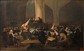 Francisco de Goya - Escena de Inquisición - Google Art Project