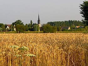 Congé-sur-Orne vu de la route de Dangeul