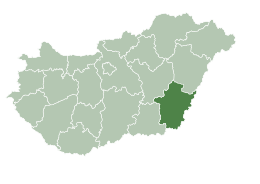 Contea de Békés - Localizazion