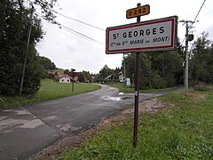 Entrée du hameau de Saint-Georges.