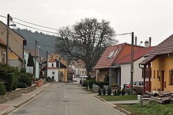 Hostěnice, hlavní ulice