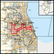 Description de l'image Illinois's 3rd congressional district (since 2023).svg.