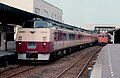 初期型のキハ183系による特急「オホーツク」（1985年8月）