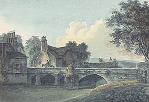 Ingången till "King John's Palace", Eltham, cirka 1812