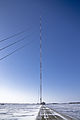 Il traliccio strallato KVLY-TV mast in Dakota del Nord (USA), alto 629 metri