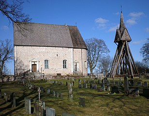 Kyrkan med klockstapeln