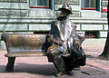 Ławeczka Tuwima, bronze, 1999, Łódź.