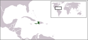 Locator map for Haiti