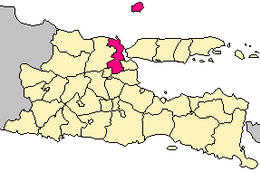 Reggenza di Gresik – Mappa