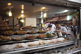 Stand de lok-lok à Malacca