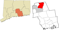 Portland's location within the Lower Connecticut River Valley Planning Region and the state of Connecticut