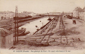 Le canal de Luçon au début du XXe siècle.