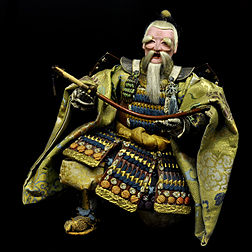 Musha-ningyo (poupée guerrière) représentant Takenouchi no Sukune, ministre de l'empereur Ojin (fin de l'époque Edo, XIXe siècle, Japon). (définition réelle 1 765 × 1 763)